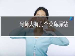 河师大有几个菜鸟驿站