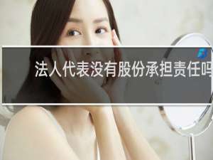 法人代表没有股份承担责任吗