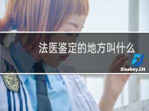 法医鉴定的地方叫什么