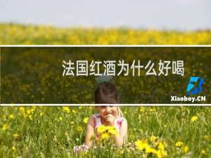 法国红酒为什么好喝