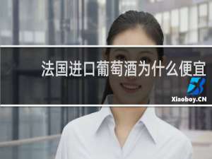 法国进口葡萄酒为什么便宜