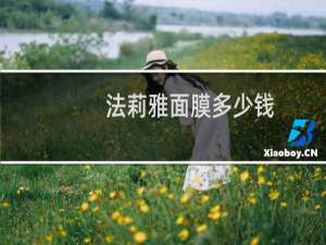 法莉雅面膜多少钱