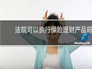 法院可以执行保险理财产品吗
