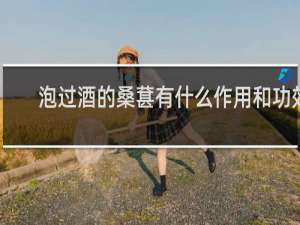 泡过酒的桑葚有什么作用和功效