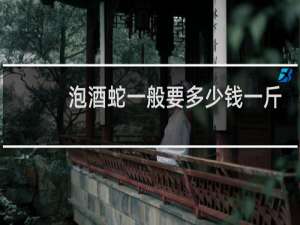 泡酒蛇一般要多少钱一斤
