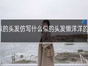 波浪似的头发仿写什么似的头发懒洋洋的爬什么的笑