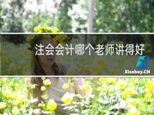 注会会计哪个老师讲得好