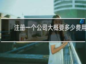 注册一个公司大概要多少费用