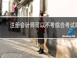 注册会计师可以不考综合考试吗