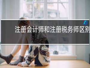 注册会计师和注册税务师区别