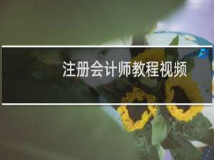 注册会计师教程视频