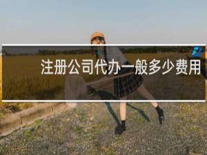 注册公司代办一般多少费用