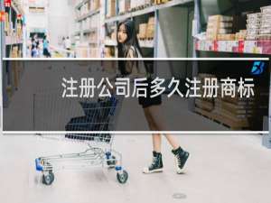 注册公司后多久注册商标