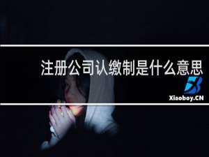 注册公司认缴制是什么意思