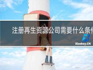 注册再生资源公司需要什么条件