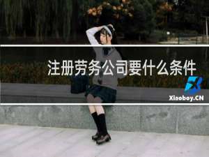 注册劳务公司要什么条件