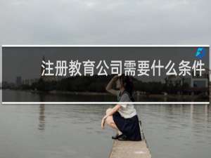注册教育公司需要什么条件
