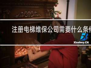 注册电梯维保公司需要什么条件