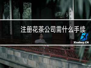 注册花茶公司需什么手续