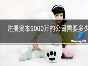 注册资本5000万的公司需要多少钱