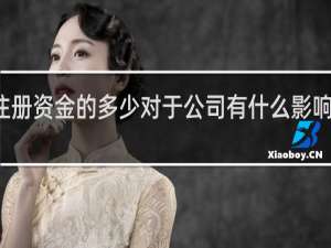 注册资金的多少对于公司有什么影响和区别