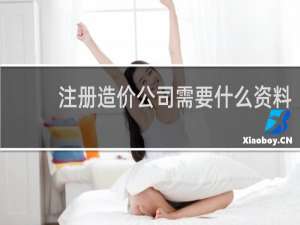 注册造价公司需要什么资料