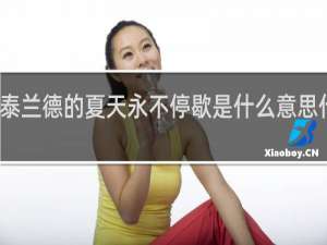 泰兰德的夏天永不停歇是什么意思什么梗