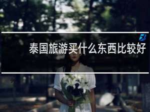 泰国旅游买什么东西比较好