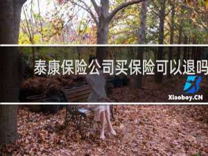 泰康保险公司买保险可以退吗