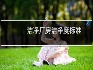 洁净厂房洁净度标准