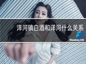 洋河镇白酒和洋河什么关系