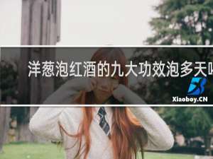洋葱泡红酒的九大功效泡多天喝