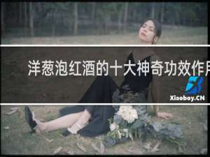 洋葱泡红酒的十大神奇功效作用
