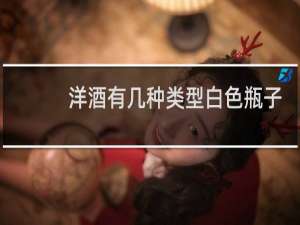 洋酒有几种类型白色瓶子