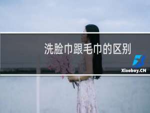 洗脸巾跟毛巾的区别