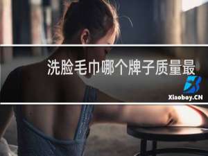 洗脸毛巾哪个牌子质量最好