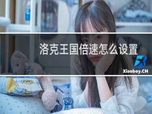 洛克王国倍速怎么设置