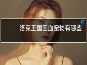 洛克王国回血宠物有哪些