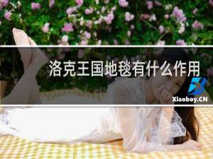 洛克王国地毯有什么作用