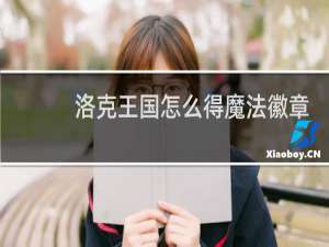 洛克王国怎么得魔法徽章