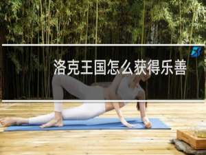 洛克王国怎么获得乐善