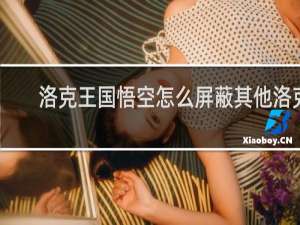 洛克王国悟空怎么屏蔽其他洛克