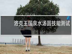 洛克王国泉水汤圆技能测试