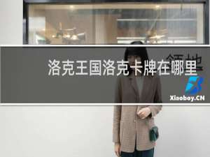 洛克王国洛克卡牌在哪里