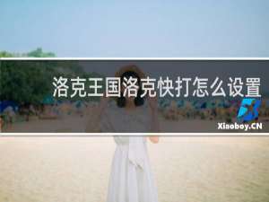 洛克王国洛克快打怎么设置