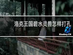 洛克王国碧水灵兽怎样打孔