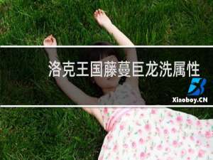 洛克王国藤蔓巨龙洗属性