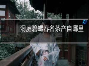 洞庭碧螺春名茶产自哪里