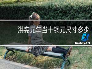 洪宪元年当十铜元尺寸多少