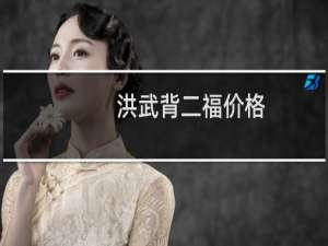 洪武背二福价格